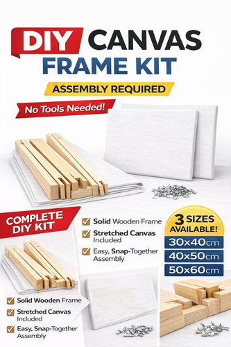 Blank canvas diy - blank, kit