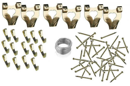 60pc picture hanging kit - 60pc,