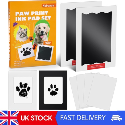 Dog and cat paw - cat, print