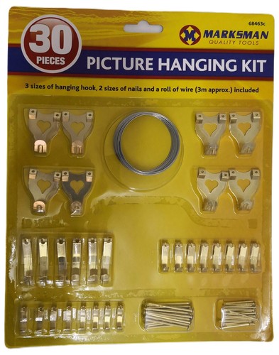 Pieces picture hanging kit - 30,